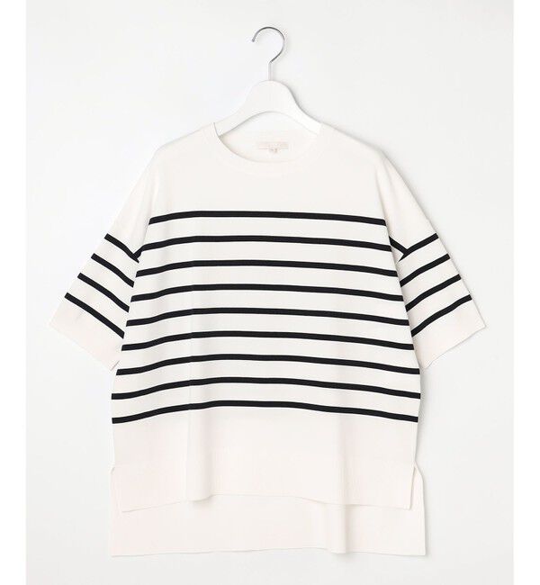 自由区「【接触冷感・UVカット・WEB限定カラーあり】クレープストレッチプルオーバー ニット」|ニット・セーター|