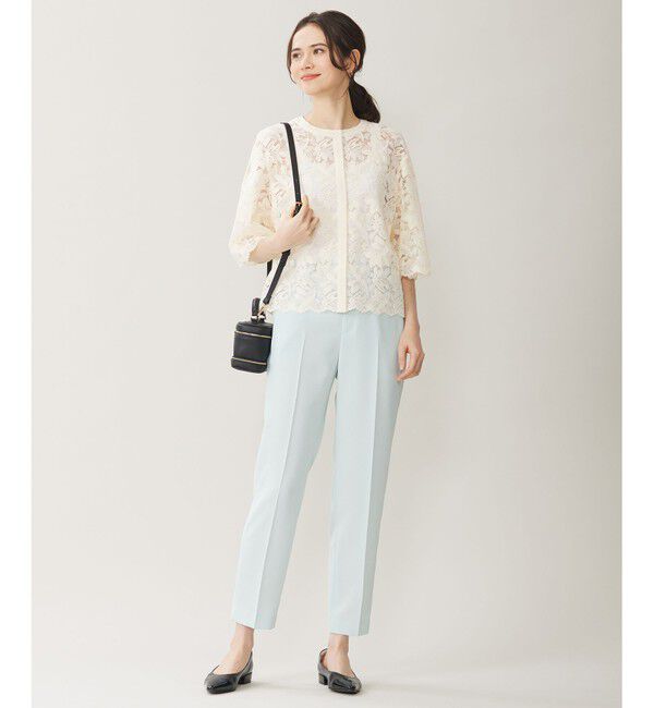 自由区「【洗える】フルールコードレース ブラウス」|シャツ・ブラウス|