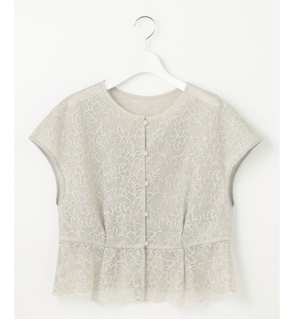 自由区「【カタログ掲載・洗える】レースブラウスコンビ ワンピース」|ワンピース|