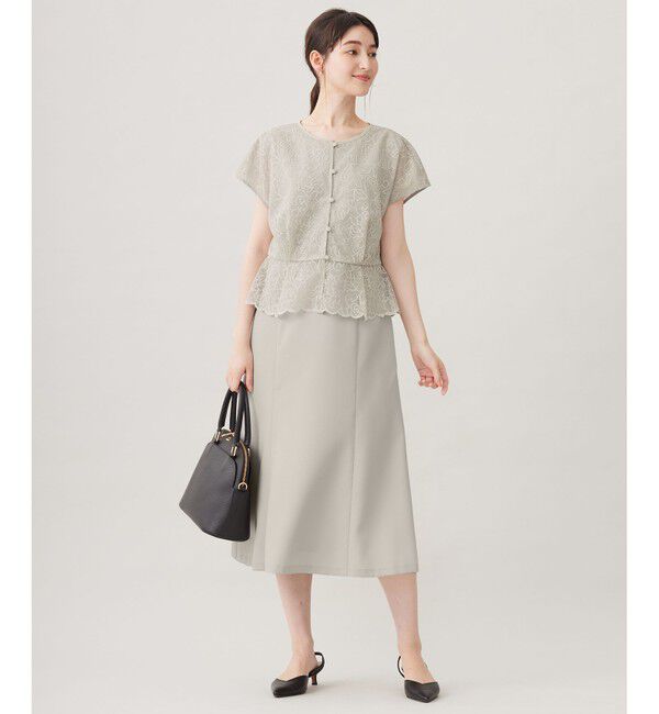 自由区「【カタログ掲載・洗える】レースブラウスコンビ ワンピース」|ワンピース|