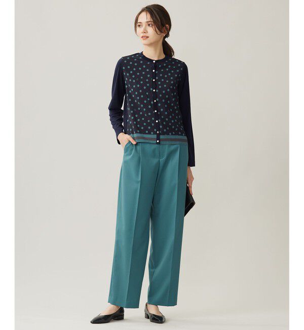 自由区「【洗える】TWラチネストレッチワイド パンツ」|その他|