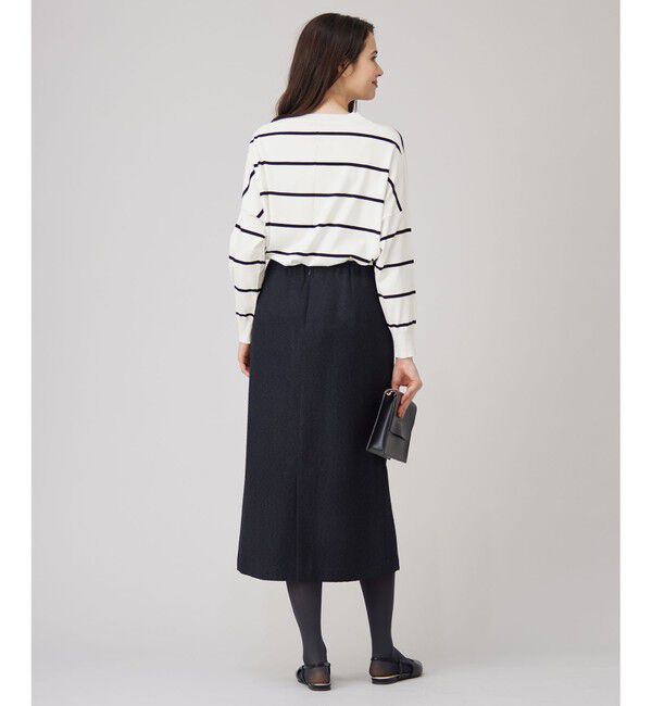 自由区「ブライトリングツイードストレート スカート」|スカート|