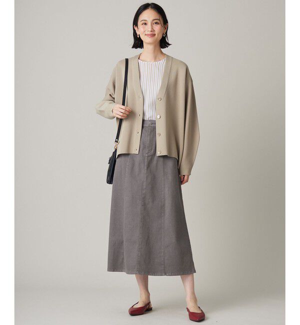 自由区「【洗える】ドライコットンハイゲージニット カーディガン」|カーディガン|