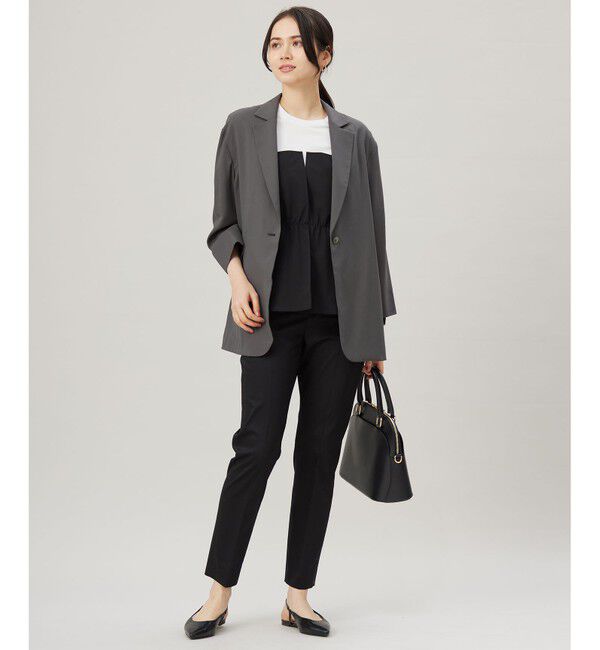 自由区「【洗える】ライトシャツ ジャケット」|テーラードジャケット|