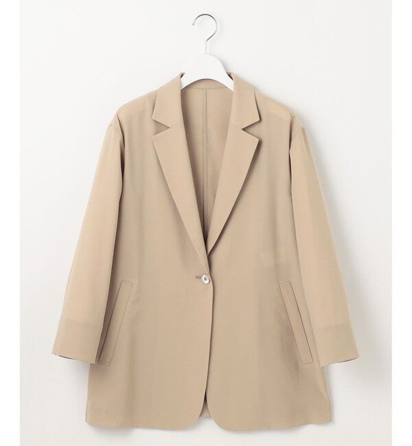 自由区「【洗える】ライトシャツ ジャケット」|テーラードジャケット|シナモン