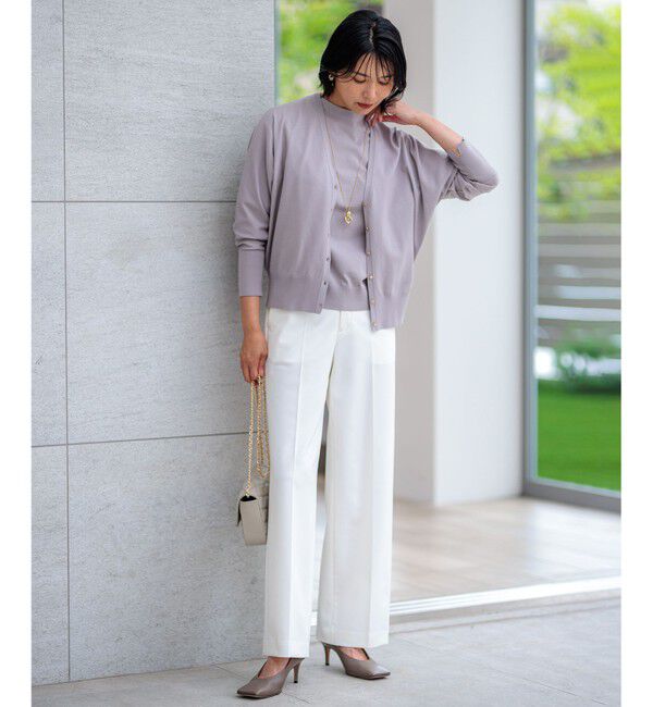 23区「【CLASSY.2月号掲載/洗える】TRストレッチギャバ ワイドパンツ」|その他|