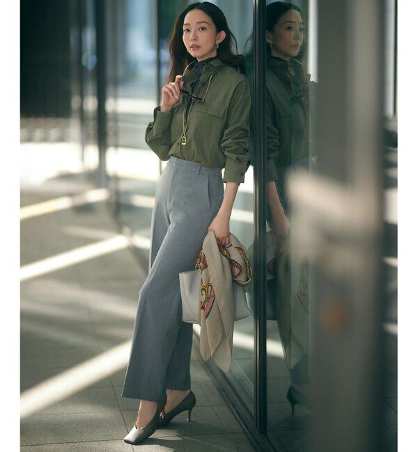 23区「【CLASSY.2月号掲載/洗える】TRストレッチギャバ ワイドパンツ」|その他|