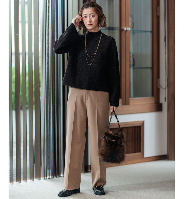 23区「【CLASSY.2月号掲載/洗える】TRストレッチギャバ ワイドパンツ」|その他|