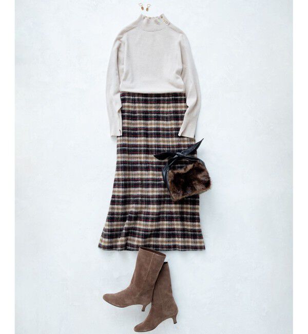 23区「シャギーチェック スカート」|スカート|