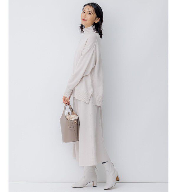 23区「【洗える】ウールカシミヤ ハイネック ニット」|ニット・セーター|