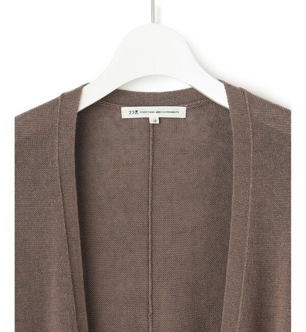 23区「【洗える】リネンシルクブレンド カーディガン」|カーディガン|