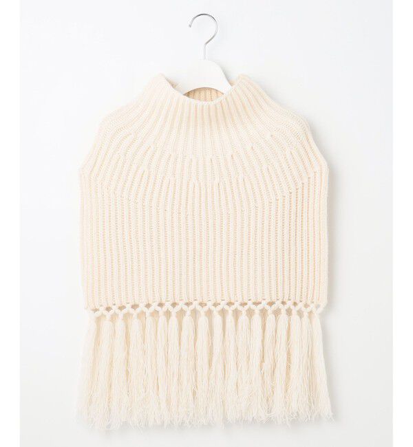 23区「【SLOW/一部店舗限定】ニットトータル フリンジ ネックウォーマ―」|その他|