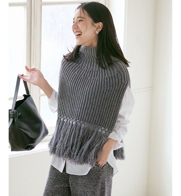 23区「【SLOW/一部店舗限定】ニットトータル フリンジ ネックウォーマ―」|その他|ﾗｲﾄｸﾞﾚ