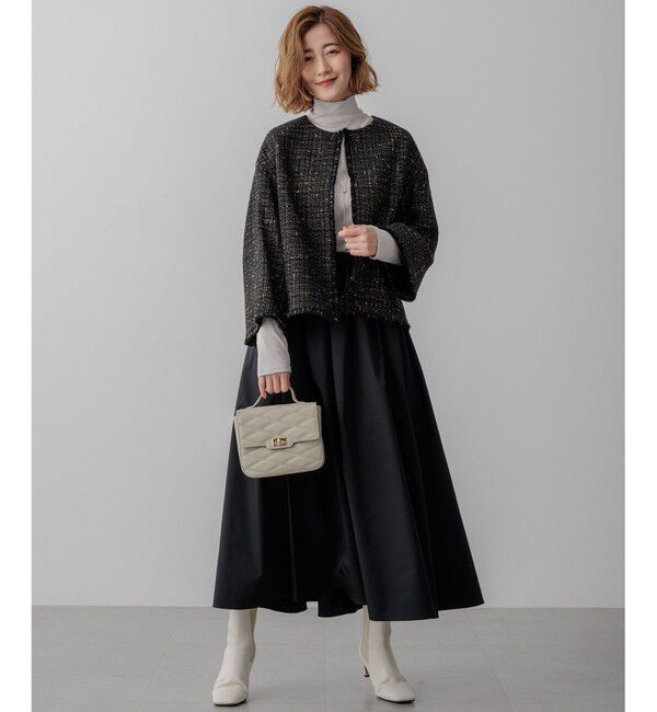 23区「【洗える】ブライトタフタ ギャザー スカート」|スカート|