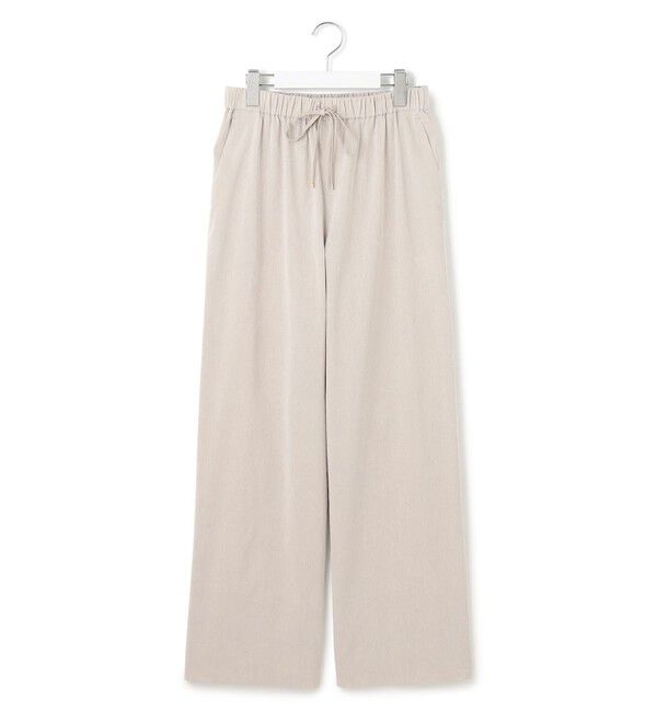 23区「【洗える】リネンレーヨンストレッチ ドロスト ワイド パンツ」|その他|