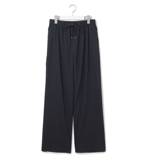 23区「【洗える】リネンレーヨンストレッチ ドロスト ワイド パンツ」|その他|