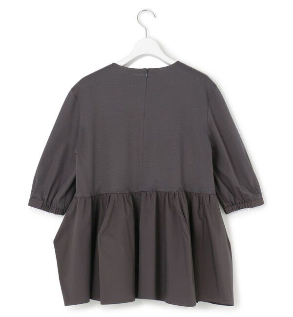 23区「【GLOW8月号掲載/洗える】ランダムフリルジャージー ペプラム カットソー」|Tシャツ・カットソー|