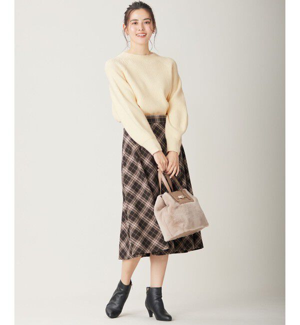 ANY SIS「【大人百花掲載 ヨンアさん着用】冬のシャルマン ラグランスリーブ ニット」|ニット・セーター|