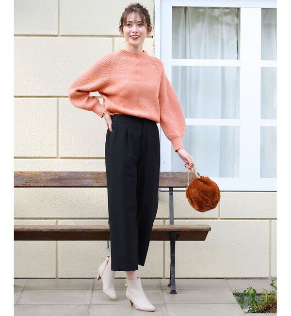 ANY SIS「【大人百花掲載 ヨンアさん着用】冬のシャルマン ラグランスリーブ ニット」|ニット・セーター|