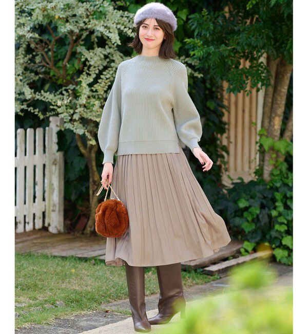 ANY SIS「【大人百花掲載 ヨンアさん着用】冬のシャルマン ラグランスリーブ ニット」|ニット・セーター|