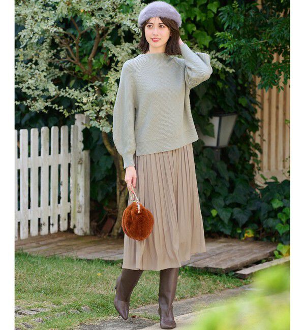 ANY SIS「【大人百花掲載 ヨンアさん着用】冬のシャルマン ラグランスリーブ ニット」|ニット・セーター|