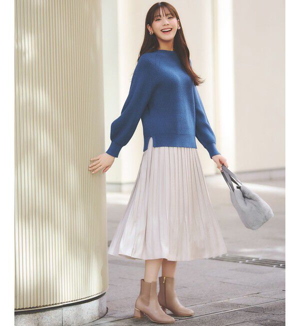 ANY SIS「【大人百花掲載 ヨンアさん着用】冬のシャルマン ラグランスリーブ ニット」|ニット・セーター|