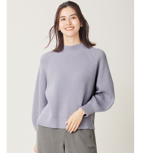 ANY SIS「【大人百花掲載 ヨンアさん着用】冬のシャルマン ラグランスリーブ ニット」|ニット・セーター|ラベンダー