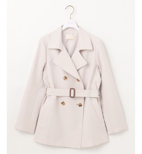 any SiS「【洗える】ベーシックハーフ トレンチコート」|トレンチコート|