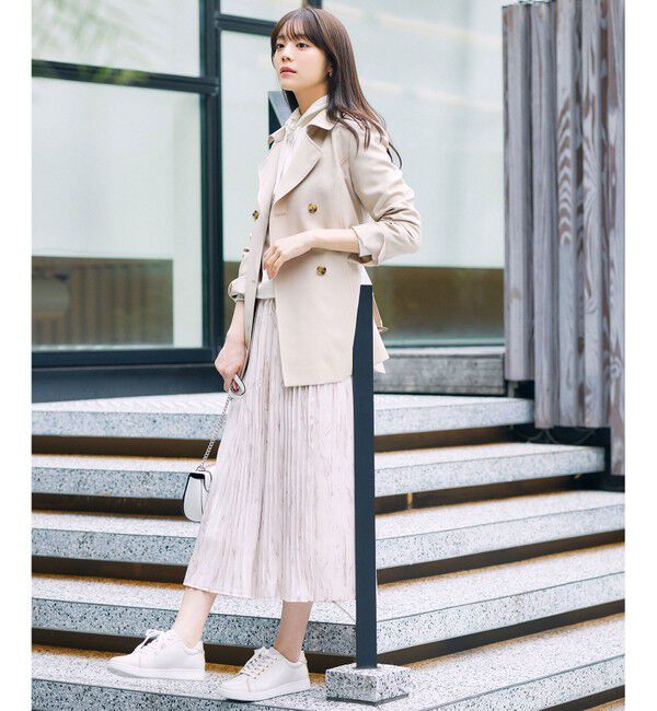 any SiS「【洗える】ベーシックハーフ トレンチコート」|トレンチコート|