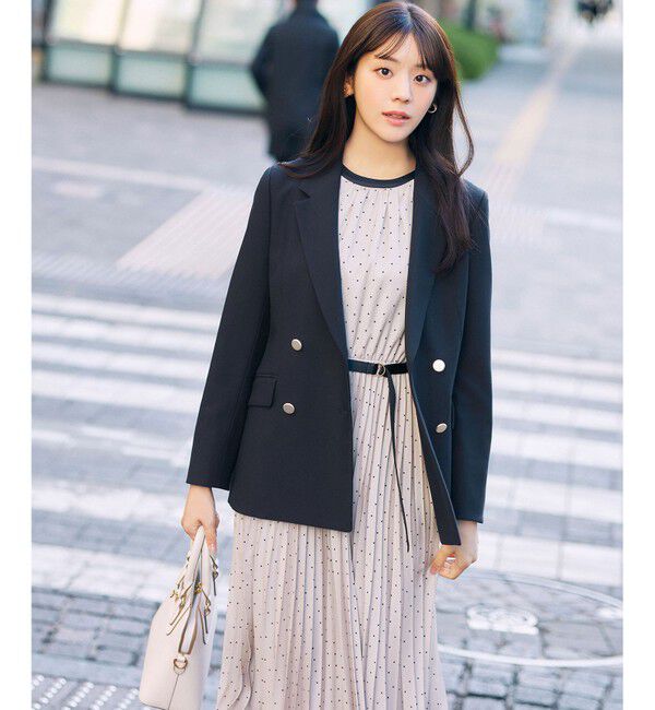 any SiS「【2WAY】バイカラープリーツ ワンピース」|ワンピース|