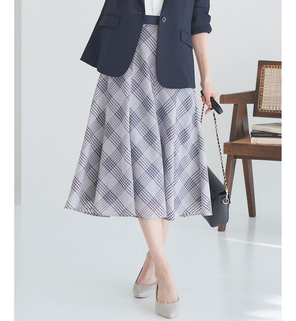 any SiS「【洗える】ツートーンシアーチェック スカート」|スカート|ﾗﾍﾞﾝﾀﾞ