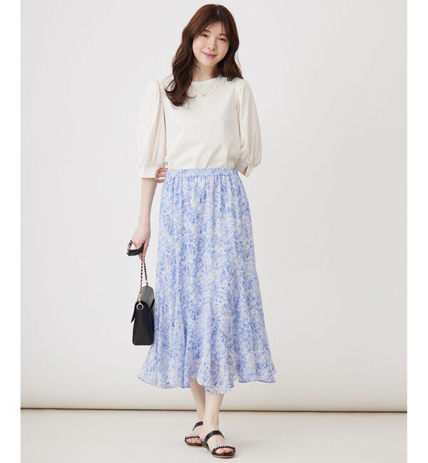 ANY SIS「【接触冷感】美人 ボリュームスリーブ カットソー」|Tシャツ・カットソー|