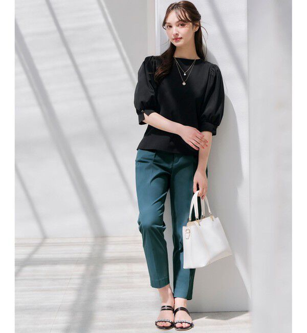 ANY SIS「【接触冷感】美人 ボリュームスリーブ カットソー」|Tシャツ・カットソー|