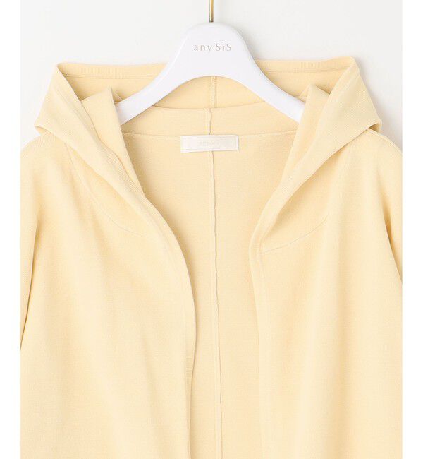 any SiS「【接触冷感・UVケア】ニットフーディー カーディガン」|カーディガン|