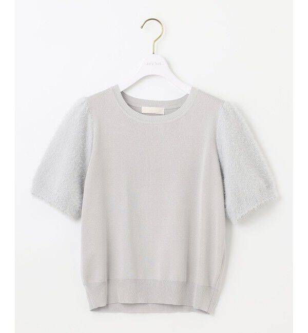 ANY SIS「【洗える】シャギースリーブ ニット」|ニット・セーター|