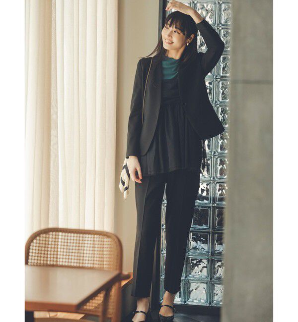 ANY SIS「【保温効果/ストレッチ】シリーズ累計13万枚突破！ビューティサーモ ノーカラージャケット」|ノーカラージャケット|