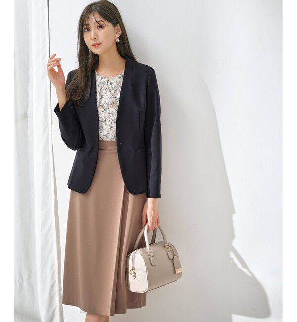 ANY SIS「【保温効果/ストレッチ】シリーズ累計13万枚突破！ビューティサーモ ノーカラージャケット」|ノーカラージャケット|