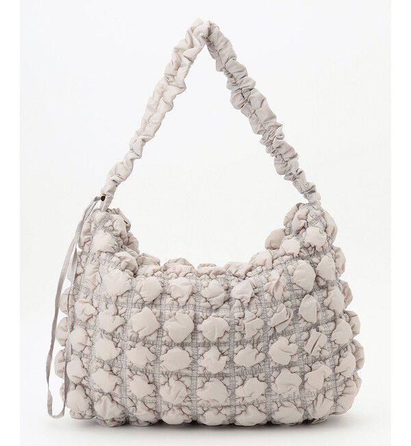 ANY SIS「【2WAY】キルティングドロストショルダー バッグ」|ショルダー・メッセンジャー|ライトグレー