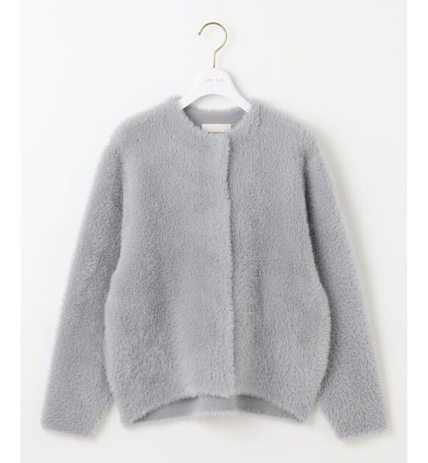 any SiS「【洗える】シャギーニット アウター」|カーディガン|