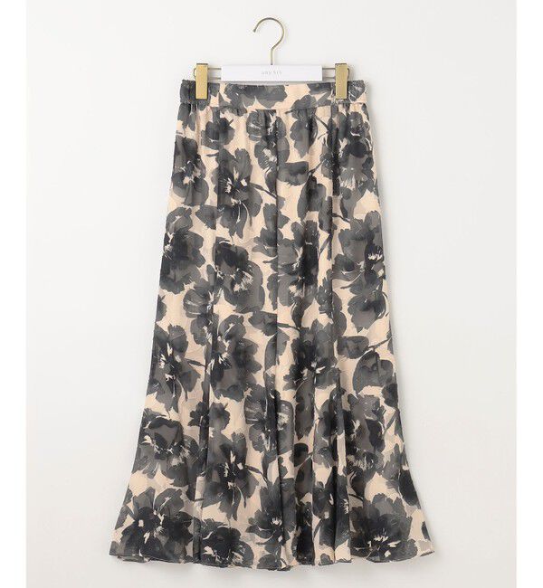 any SiS「【洗える】アートフラワープリント スカート」|スカート|