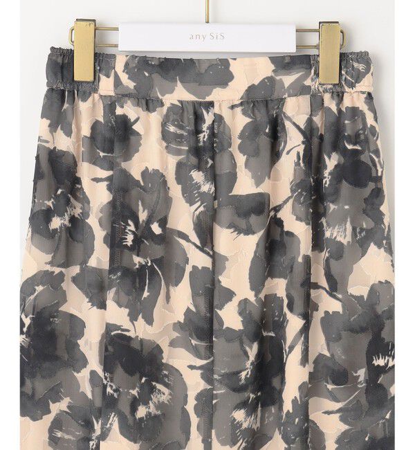 any SiS「【洗える】アートフラワープリント スカート」|スカート|