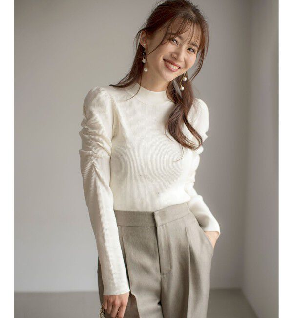 ANY SIS「【洗える】ビジュー プルオーバー」|ニット・セーター|