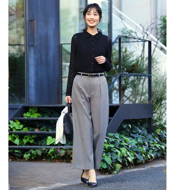 ANY SIS「褒めらレディストレッチ ワイドパンツ」|その他|