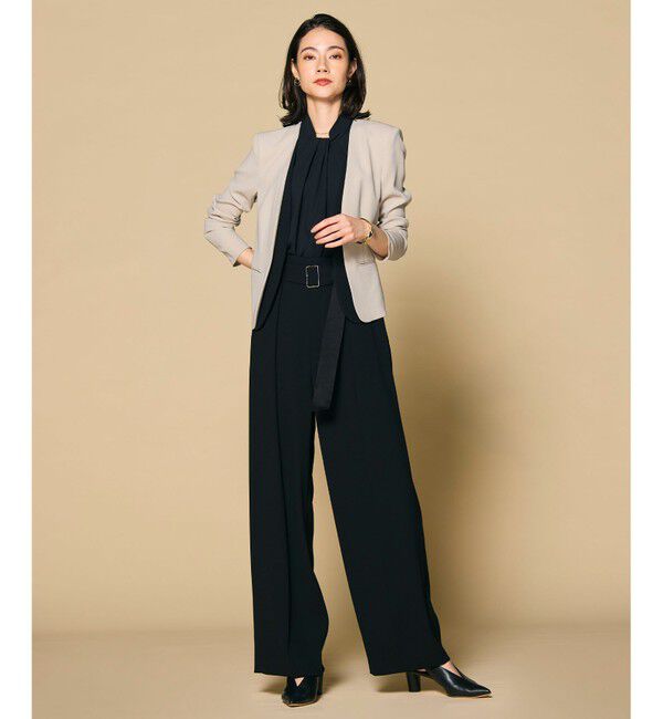 BEIGE,「【L-size】ANITA / ノースリーブタックブラウス」|シャツ・ブラウス|