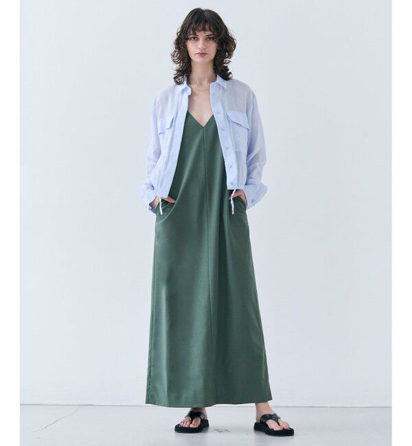 BEIGE,「【洗える・Precious 6月号掲載】PAULINE / ビックポケットドロストリネンブラウス」|シャツ・ブラウス|