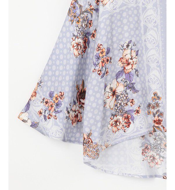  「バンダナフラワープリントトップ」|シャツ・ブラウス|