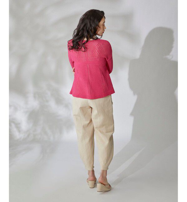 GRACE CONTINENTAL「透かしニットトップ」|ニット・セーター|