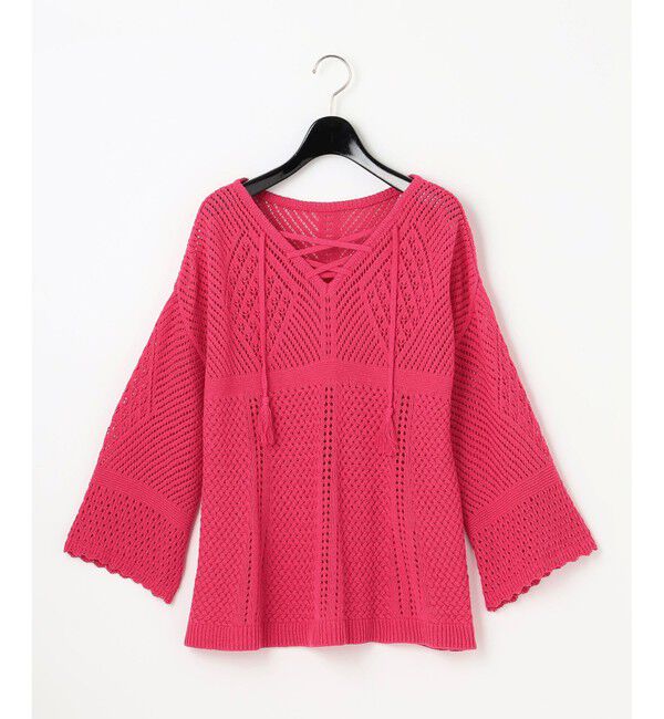 GRACE CONTINENTAL「透かしニットトップ」|ニット・セーター|