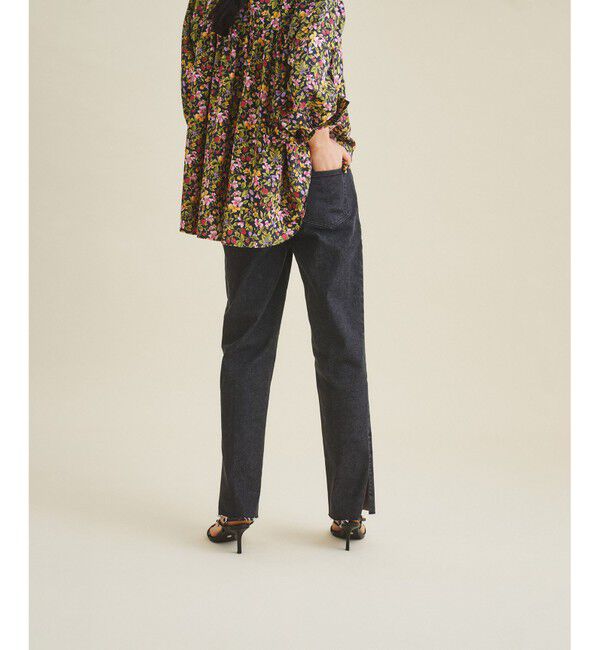 Grace Class「サイドスリットデニムパンツ」|デニム|