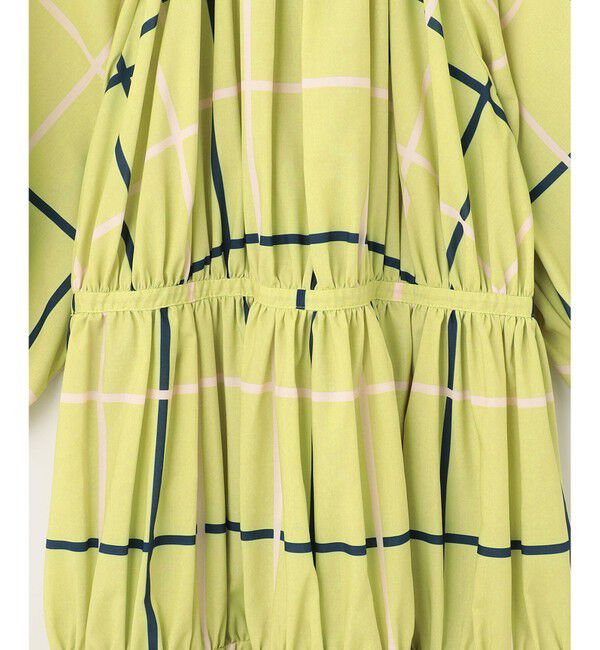 Grace Class「チェックプリントギャザードレス」|ワンピース|